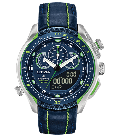 Citizen Promaster STT Eco-Drive Blue Stainless Steel Watch | Citizen